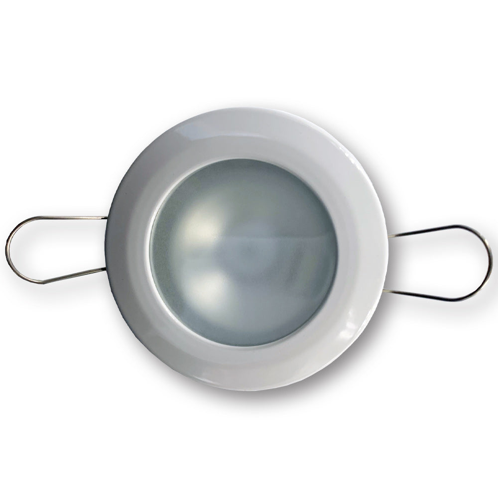 Mega LED - Lakka Downlight Fixture - Frosted Glass, For G4 Bulbs — Quality Boat Parts