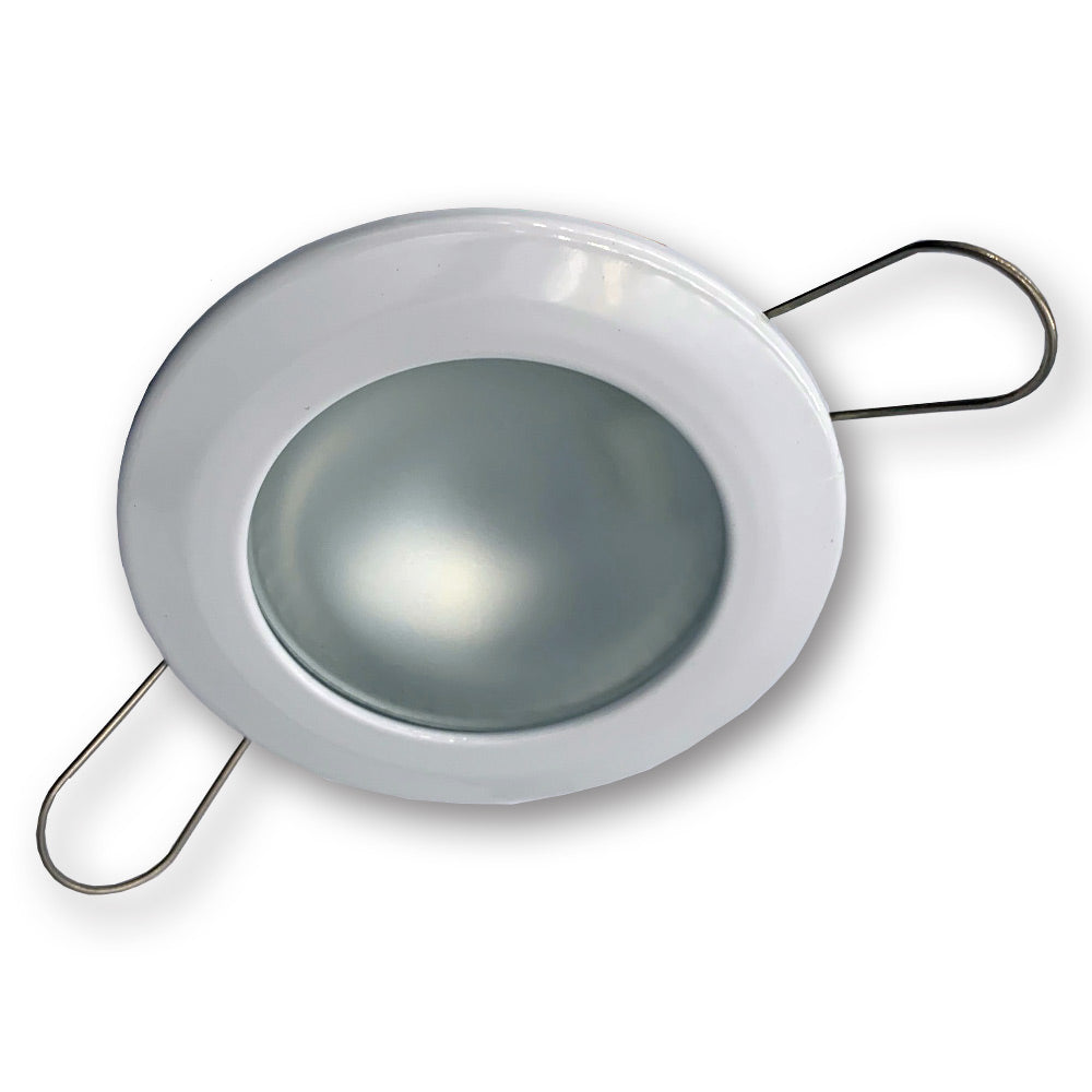 Mega LED - Lakka Downlight Fixture - Frosted Glass, For G4 Bulbs — Quality Boat Parts