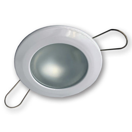 Mega LED - Lakka Downlight Fixture - Frosted Glass, For G4 Bulbs — Quality Boat Parts