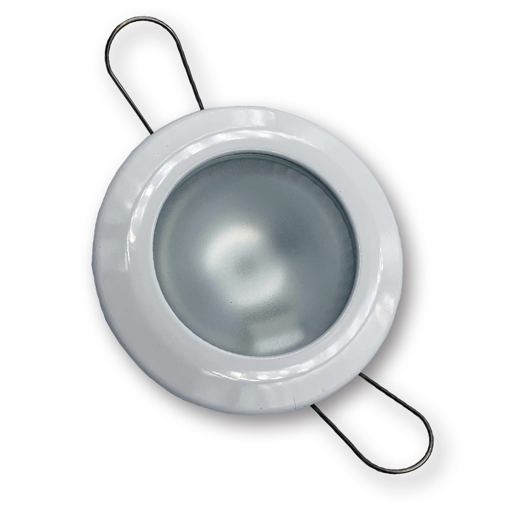 Mega LED - Lakka Downlight Fixture - Frosted Glass, For G4 Bulbs — Quality Boat Parts