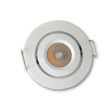 Mega LED - LED Downlight - 3W, 210 Lumens, 3000K, 24V DC, White Finish Aluminum Housing (CIRO-WW) — Quality Boat Parts