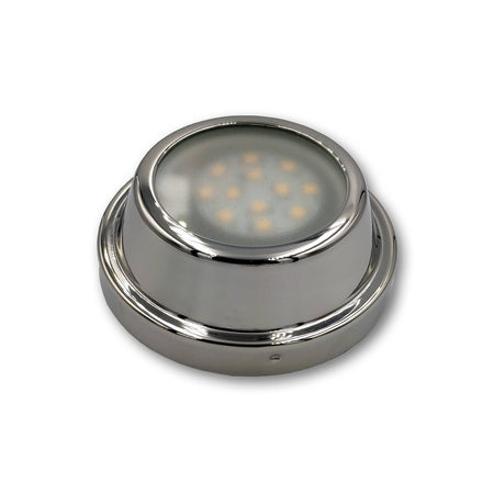 Mega LED - LED Downlight - 2W, G4 LED Bulb, 200 Lm, 3000K, Stainless Steel Bezel, Aluminum Base, 12-24V DC (PATMOS-WW) — Quality Boat Parts