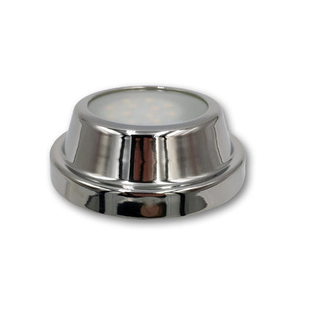 Mega LED - LED Downlight - 2W, G4 LED Bulb, 200 Lm, 3000K, Stainless Steel Bezel, Aluminum Base, 12-24V DC (PATMOS-WW) — Quality Boat Parts