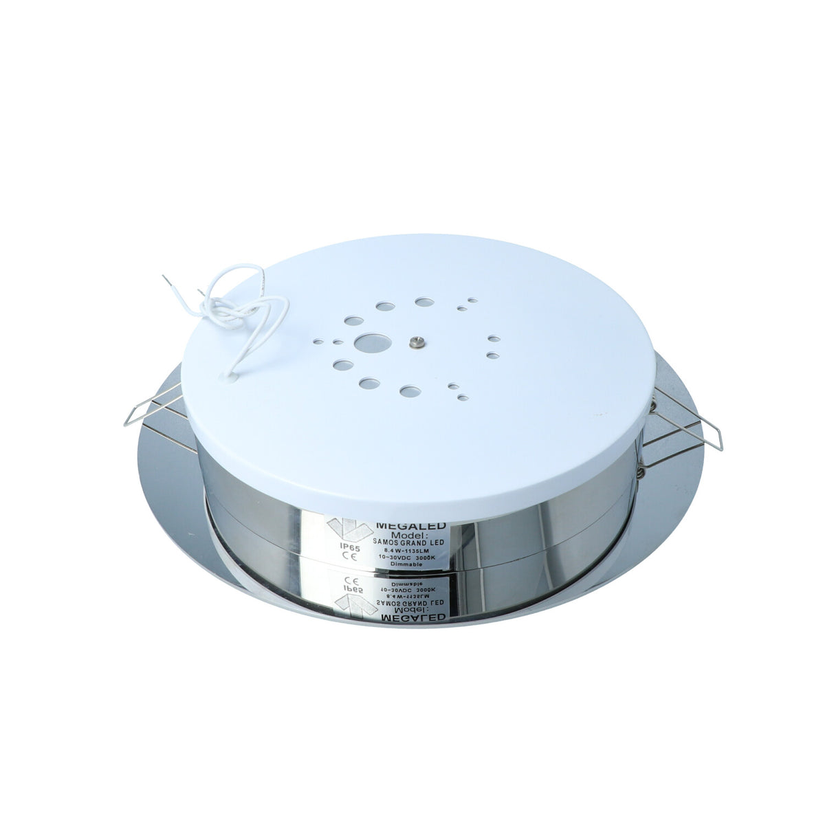 Mega LED - Samos LED Downlight - For 2 x G4 LED Bulbs, Recessed Mounting (SAMOS) — Quality Boat Parts