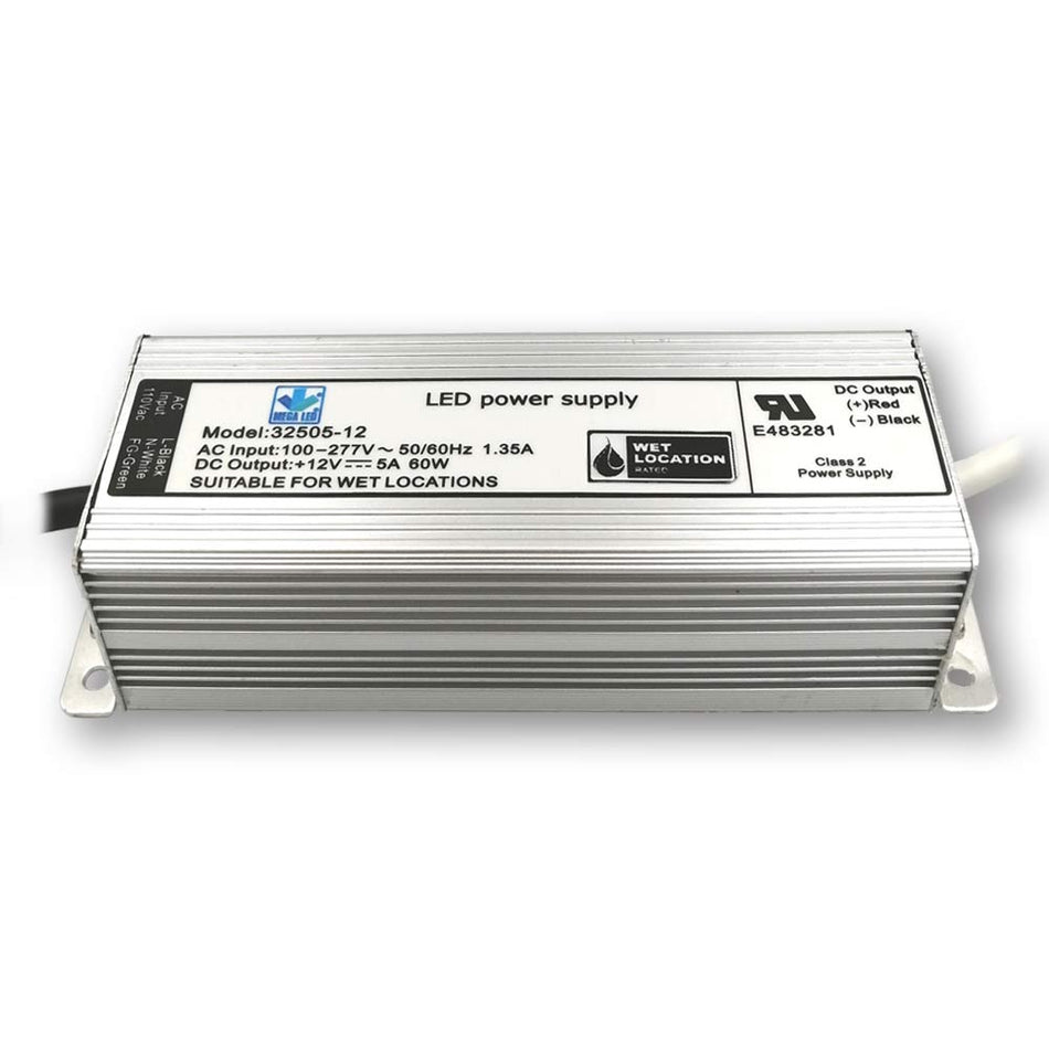 Mega LED - LED Power Supply - 100-277V AC, 24V DC, 2.5A/24V, 60W (32505-24) — Quality Boat Parts
