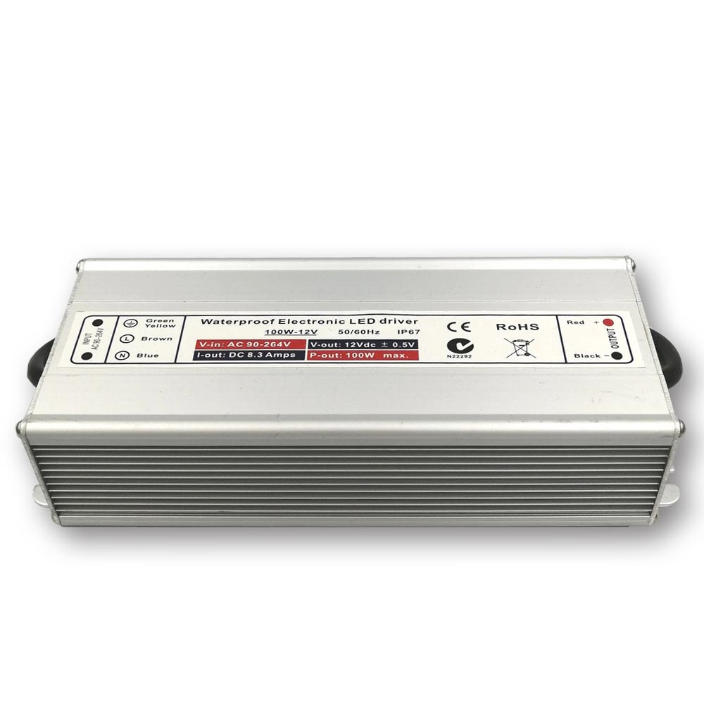 Mega LED - LED Power Supply - 100-277V AC, 12V DC, 8.33A/12V, 100W (30552) — Quality Boat Parts