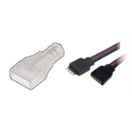 Mega LED - Type B End Cap With Power Cables (30439-PCRGB-2) — Quality Boat Parts