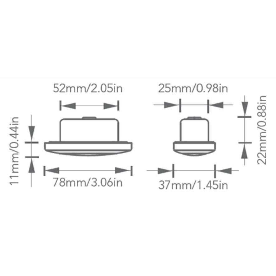 Imtra - Montauk LED Courtesy Light - Stainless Steel 0.5W, IP65 — Quality Boat Parts