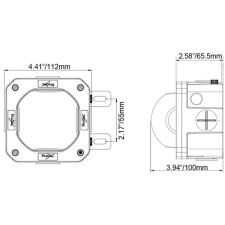 Imtra - Offshore Series LED JBOX Light - Aluminum, 10W, Cool White LED, IP68 — Quality Boat Parts