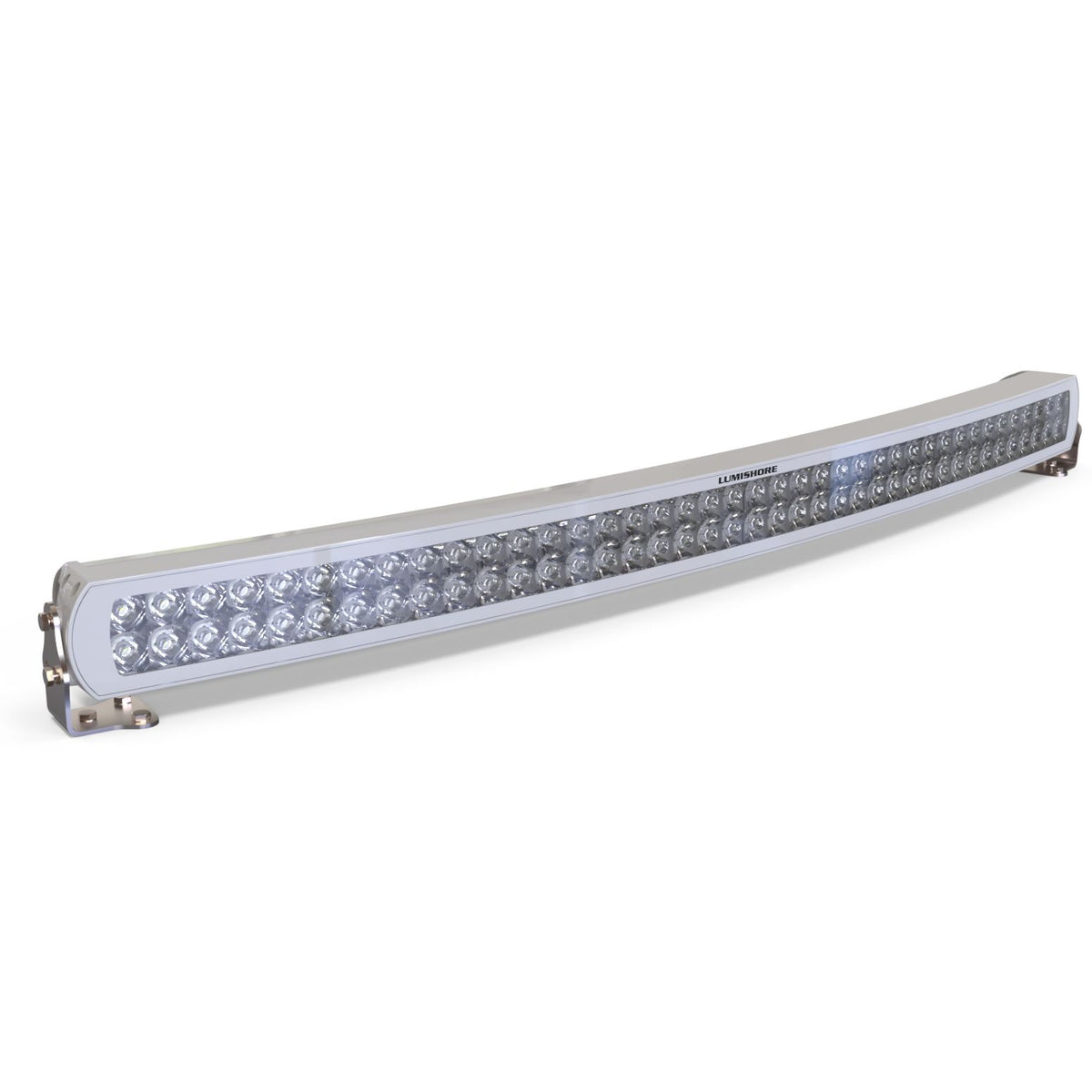 Lumishore - Spotlight Curved 20" - 5,500K, White Body, IP68, 10.5-31VDC (LM600471) — Quality Boat Parts