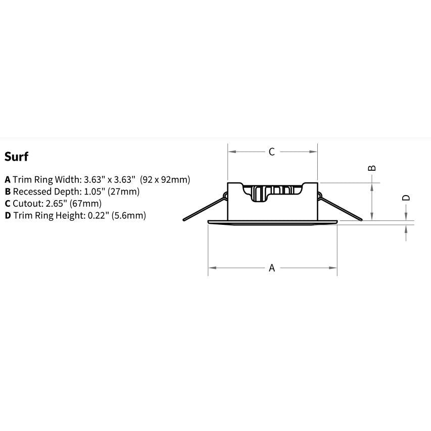Imtra - Surf PowerLED Downlight - 10-40VDC, Chrome Plated, 4.7W, IP65 — Quality Boat Parts