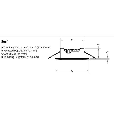 Imtra - Surf PowerLED Downlight - 10-40VDC, Chrome Plated, 4.7W, IP65 — Quality Boat Parts
