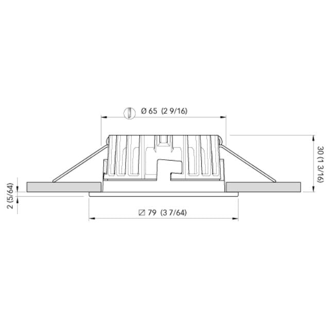 Quick Marine - Marina XP LP LED Downlight (Warm White/Blue, 6W, 10/30V, Stainless Steel) (FASP2992X17CA00) — Quality Boat Parts