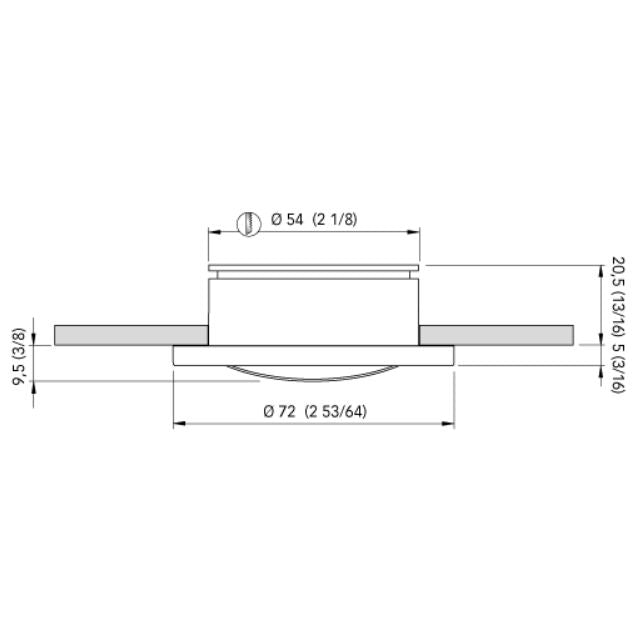 Quick Marine - Venus 72 LED Courtesy Light (Blue, 10/30V, 4W, Stainless Steel) (FASP3042X15CE00) — Quality Boat Parts