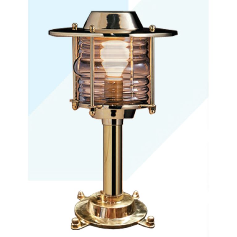 Mega LED - Docking Light - Special Design For Dock Pillar From Polished Brass, Accept E26/E27 Bulb IP43 (30108) — Quality Boat Parts