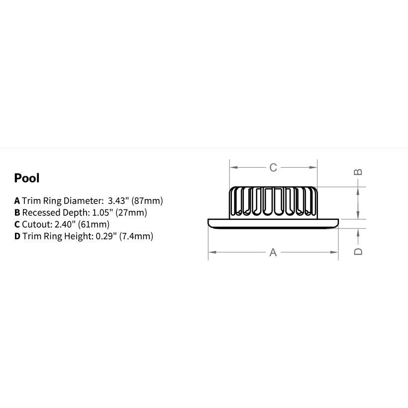 Imtra - Pool PowerLED Downlight - 10-40VDC, 4.7W, IP65, 297Lm — Quality Boat Parts