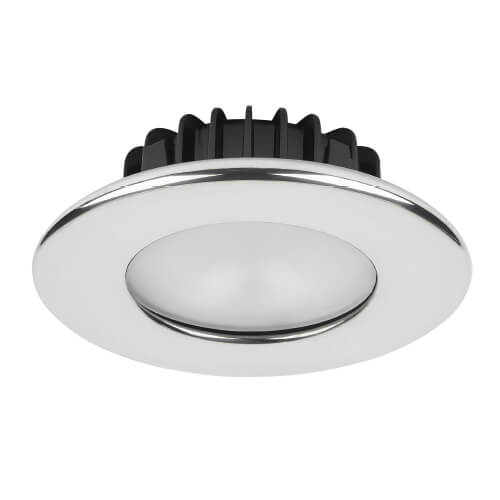 Imtra - Ripple PowerLED Downlight - 10-40VDC, Polished Stainless Steel, 4.7W, IP65 — Quality Boat Parts