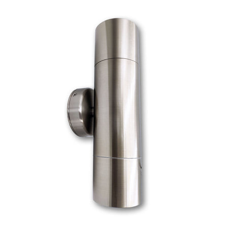Mega LED - Novara Outdoor Wall Light - For 2XMR16 or 2XGU10 LED Bulbs, Stainless Steel 316 Housing — Quality Boat Parts
