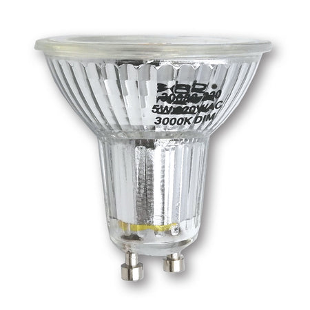 Mega LED - LED Replacement Bulb - GU10 Type, 5.0 Watt, 500 Lumens, 220V AC, Beam Angle 38°, 3000K (30082-2-220) — Quality Boat Parts