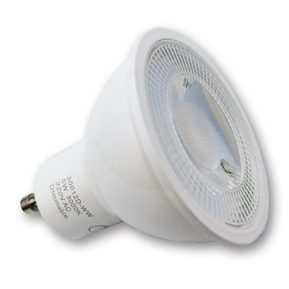 Mega LED - LED Replacement Bulb - GU10 Type, 5.0 Watt, 540 Lumens, 120V AC, Beam Angle 35º, 3000K (30012D-WW-120) — Quality Boat Parts