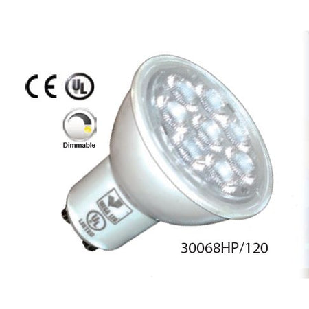 Mega LED - LED Replacement Bulb - GU10 Type, 7 Watt, 860 Lumens, 3000K — Quality Boat Parts