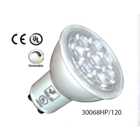 Mega LED - LED Replacement Bulb - GU10 Type, 7 Watt, 860 Lumens, 3000K — Quality Boat Parts