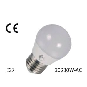 Mega LED - LED Replacement Bulb - E27/G45 Type, 5.0 Watt, 500 Lumens, 220-240V AC, Beam Angle 180°, 3000K (30230W-AC) — Quality Boat Parts