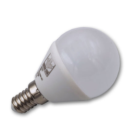 Mega LED - LED Replacement Bulb - E14 Type, 5.0 Watt, 500 Lumens, 220-240V AC, Beam Angle 200º, 3000K (30075) — Quality Boat Parts