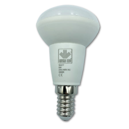 Mega LED - LED Replacement Bulb - E14/R50 Type, 5.0 Watt, 480 Lumens, 220-240V AC, Beam Angle 180°, 3000K (30477) — Quality Boat Parts