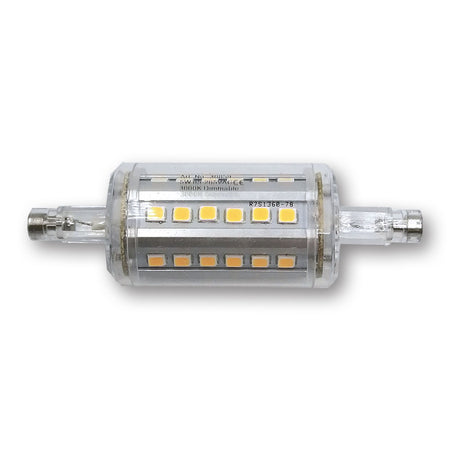 Mega LED - LED Replacement Bulb - R7S Type, 5 Watt, 500 Lumens, 85-265V AC, Beam Angle 360°, 3000K (30859) — Quality Boat Parts