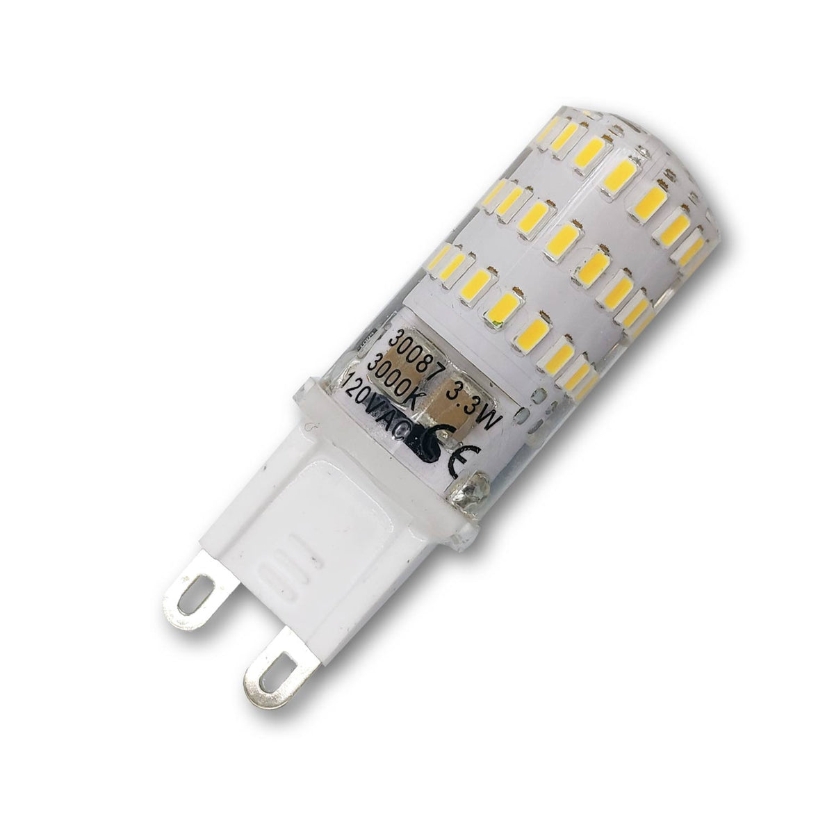Mega LED - LED Replacement Bulb - G9 Type, 3.3 Watt, 375 Lumens, 120V AC, Beam Angle 360°, Warm White 3000K (30087-120) — Quality Boat Parts