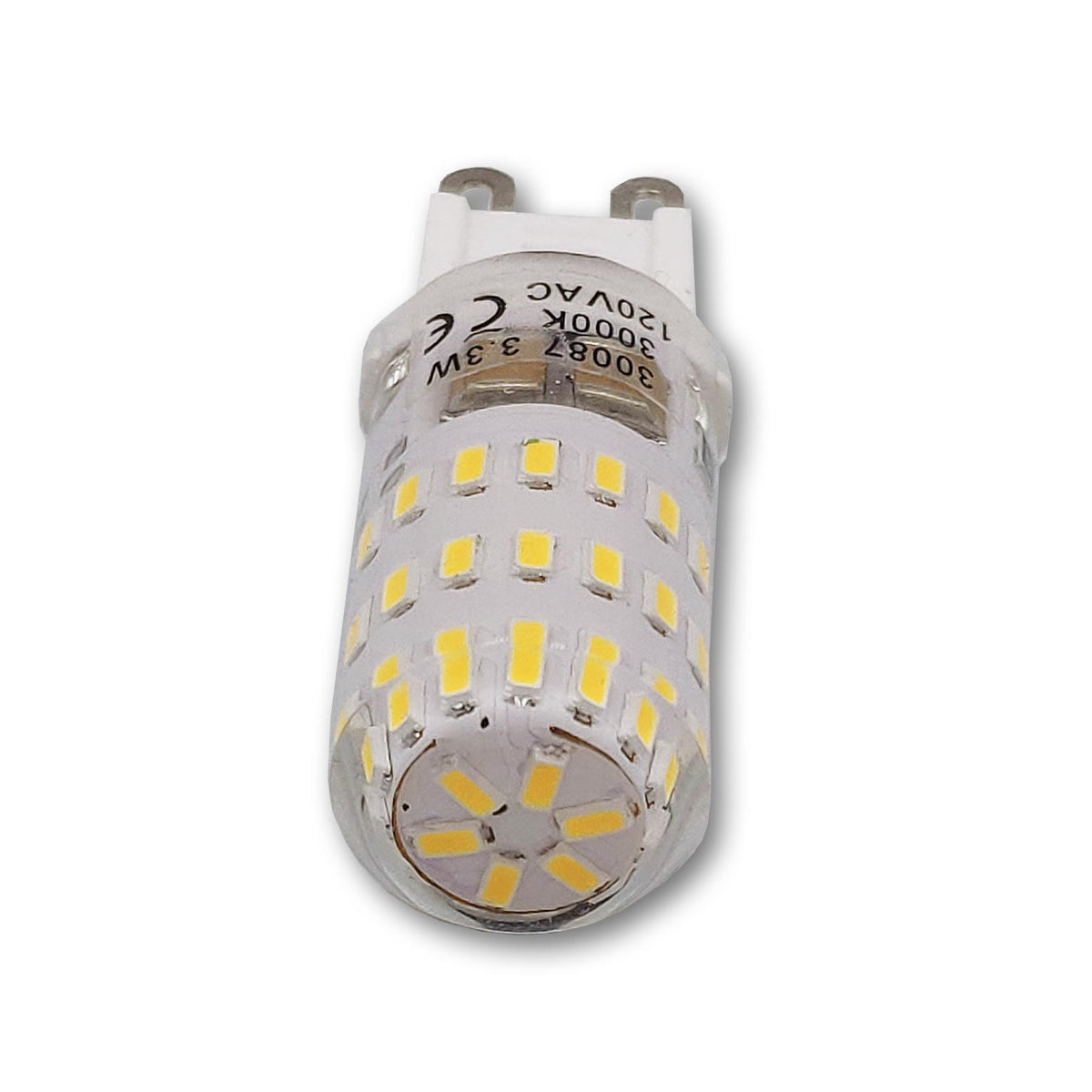 Mega LED - LED Replacement Bulb - G9 Type, 3.3 Watt, 375 Lumens, 120V AC, Beam Angle 360°, Warm White 3000K (30087-120) — Quality Boat Parts