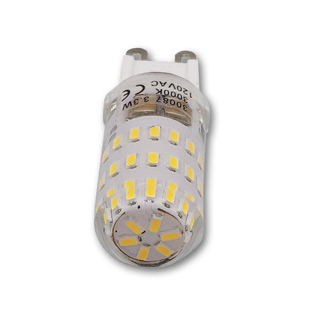 Mega LED - LED Replacement Bulb - G9 Type, 3.3 Watt, 375 Lumens, 120V AC, Beam Angle 360°, Warm White 3000K (30087-120) — Quality Boat Parts