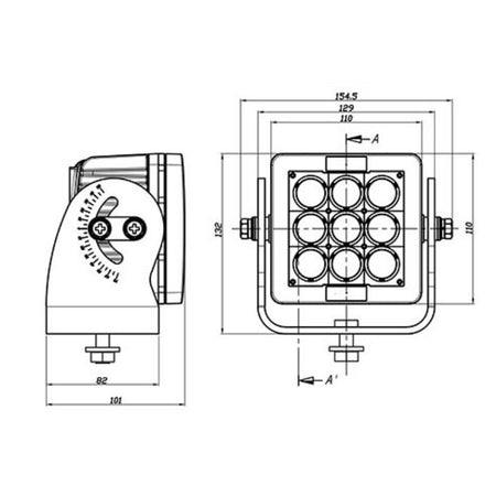 Imtra - Offshore 9-LED Marine Deck Light - 11-65VDC, 63W, IP68/69K, 5700K, Cool White — Quality Boat Parts
