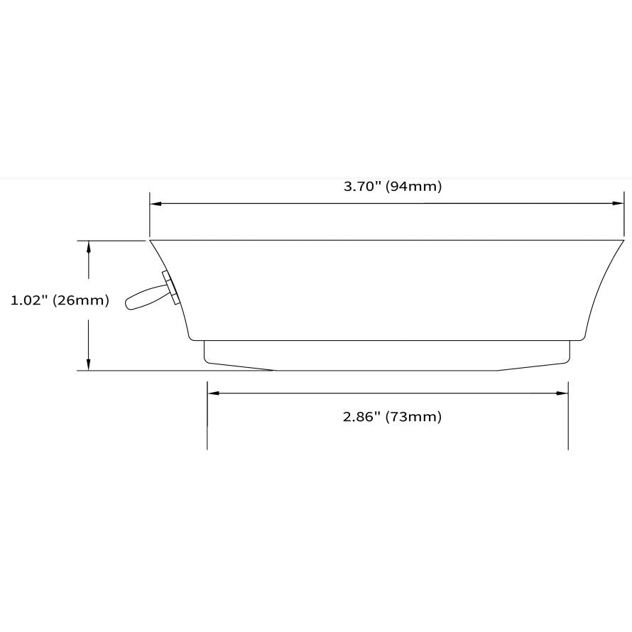 Imtra - Tide PowerLED Downlight - 10-40VDC, White Stainless Steel, Cool White, 3.2W IP40 (ILIM58100) — Quality Boat Parts
