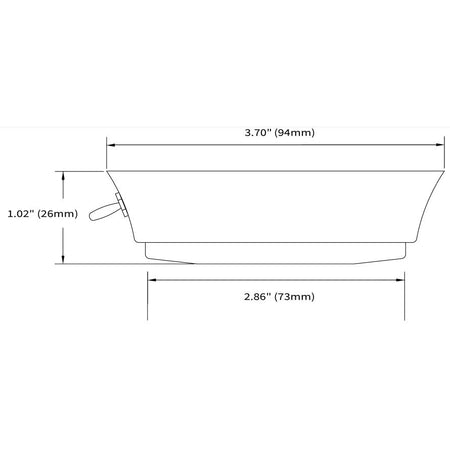 Imtra - Tide PowerLED Downlight - 10-40VDC, White Stainless Steel, Neutral White, 3.2W, IP40 (ILIM58200) — Quality Boat Parts