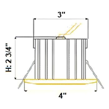 Futura - 9630 Square Gimbal Recessed Downlight - 35W — Quality Boat Parts