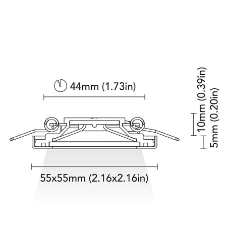BCM - Charlotte 55 Downlight - 1.5W, 3000K Warm White, 8-32V, IP66, 88Lm — Quality Boat Parts