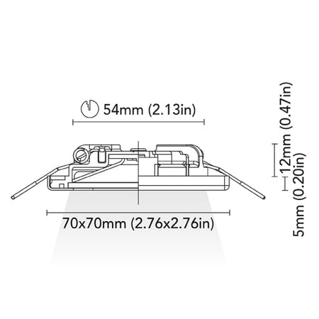 BCM - Charlotte 70 Downlight - 2W, 3000K Warm White, 8-32V, IP66, 191Lm — Quality Boat Parts