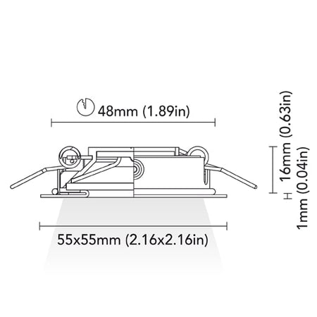 BCM - Venice 55 Downlight - 1.5W, 3000K Warm White, 8-32V, IP66, 67Lm — Quality Boat Parts