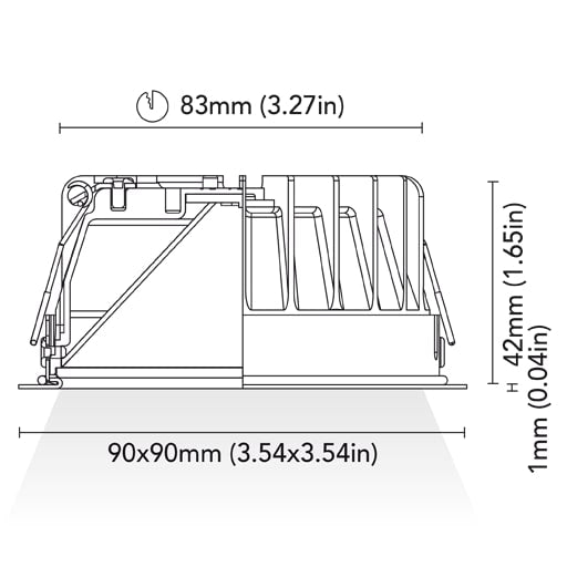 BCM - Venice 90 Downlight - 6W, 3000K Warm White, 8-32V, IP66, 260Lm — Quality Boat Parts