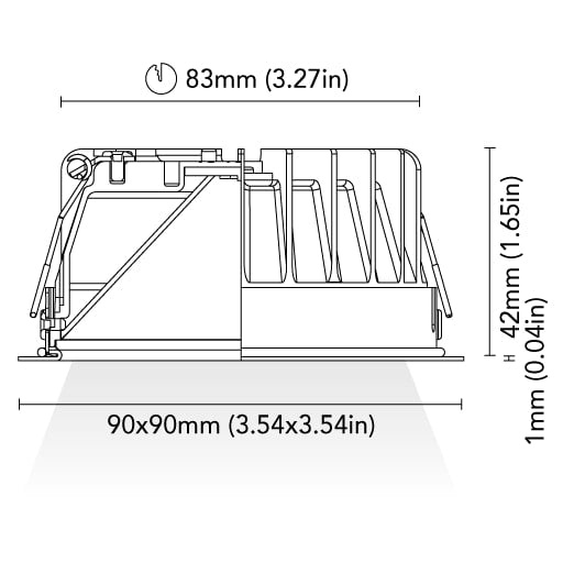 BCM - Seattle 90 Downlight - 6W, 3000K Warm White, 8-32V, IP66, 356Lm — Quality Boat Parts