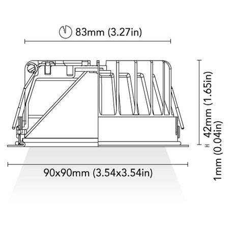 BCM - Seattle 90 Downlight - 6W, 3000K Warm White, 8-32V, IP66, 356Lm — Quality Boat Parts