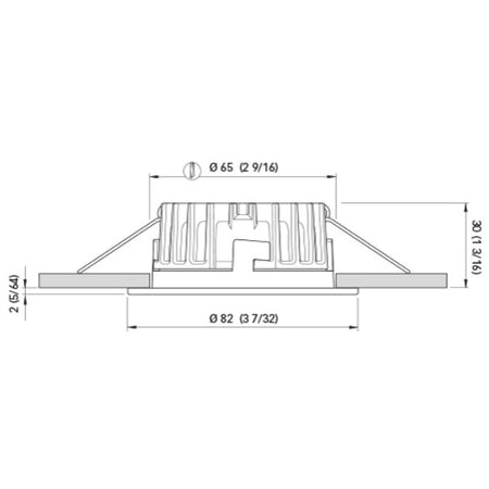 Quick Marine - KAI XP LP LED Downlight (Daylight, 6W, 10/30V, Gold PVD) (FASP2492R11CA00) — Quality Boat Parts