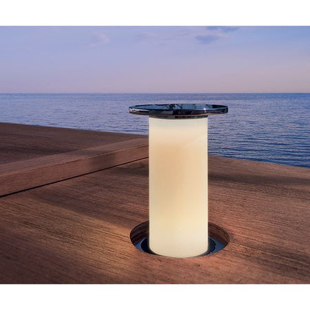Quick Marine - Secret Flat LED Retractable Lamp - 10-30V DC, Stainless Steel — Quality Boat Parts
