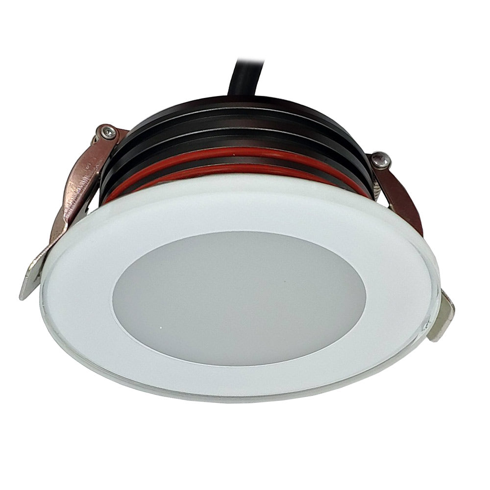 Mega LED - LED Downlight - 10W, 700 Lumens, Warm White 3000K, Aluminum Housing, 10-30V DC (TILOS) — Quality Boat Parts