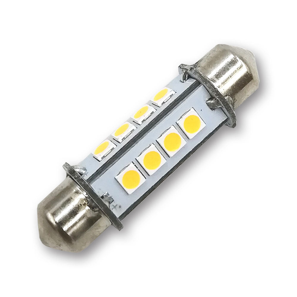 Mega LED - LED Replacement Bulb - Festoon Type, 1.0 Watt, 84 Lumens, 10-30V DC — Quality Boat Parts