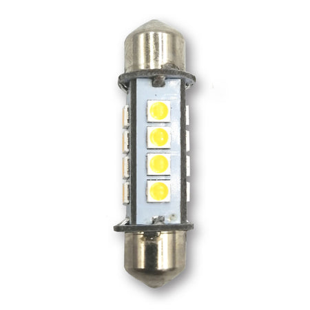 Mega LED - LED Replacement Bulb - Festoon Type, 1.0 Watt, 84 Lumens, 10-30V DC, Cool White (30024-CW) — Quality Boat Parts