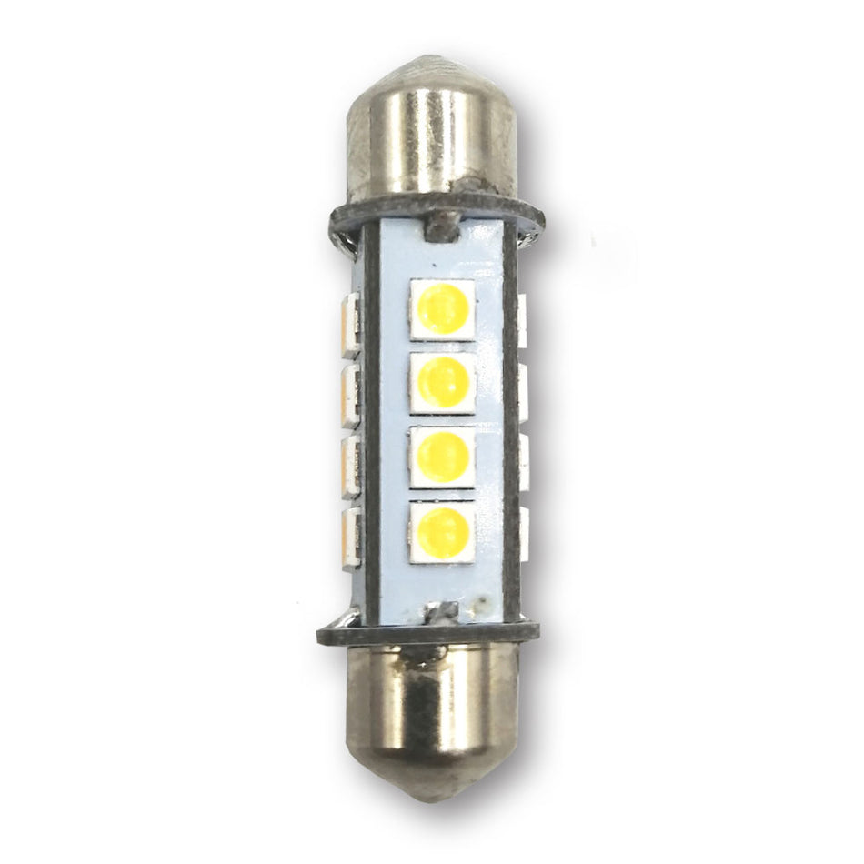 Mega LED - LED Replacement Bulb - Festoon Type, 1.0 Watt, 84 Lumens, 10-30V DC, Cool White (30024-CW) — Quality Boat Parts