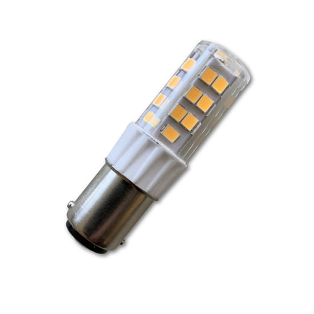Mega LED - BAY15D Base - High Voltage 5.0 Watt, 420 Lumens, Warm White 3000K, Offset Pins (30026HP) — Quality Boat Parts